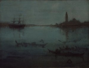 Notturno in Blu e Argento - La Laguna, Venezia da James Abbott McNeill Whistler